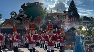 Mickey’s Once Upon a Christmastime Parade 2024 | Magic Kingdom Disney World