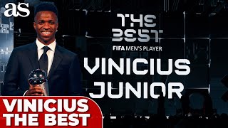 VINICIUS JR powerful speech after winning THE BEST FIFA MEN'S PLAYER 2024