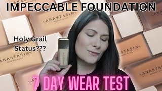 ANASTASIA BEVERLY HILLS IMPECCABLE FOUNDATION 7 DAY WEAR TEST \u0026 REVIEW