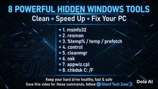 8 Hidden Windows Run Commands To Speed Up & Clean Your PC!