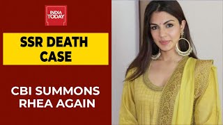 CBI  Summons Rhea Chakraborty For Fifth Time In Sushant Singh Rajput Death Probe