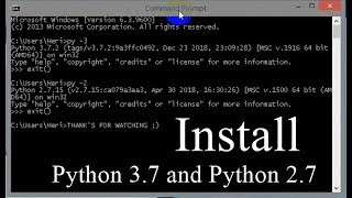 How to install both Python 3 and Python 2 on Windows in 5.minute