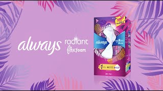 Always Radiant FlexFoam Pads | Stay protected so you can wear what you want!