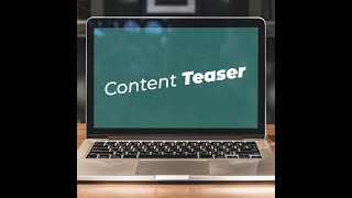 Video Template For Content Teaser