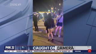 Caught on camera: Video shows teens flooding Chicago's North Side, disrupting traffic