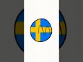 Sweden CountryBall Just Vibing… #countryballs #shorts