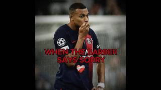 When the barber says sorry 💀 #football #edit #mbappe #funny #fyp