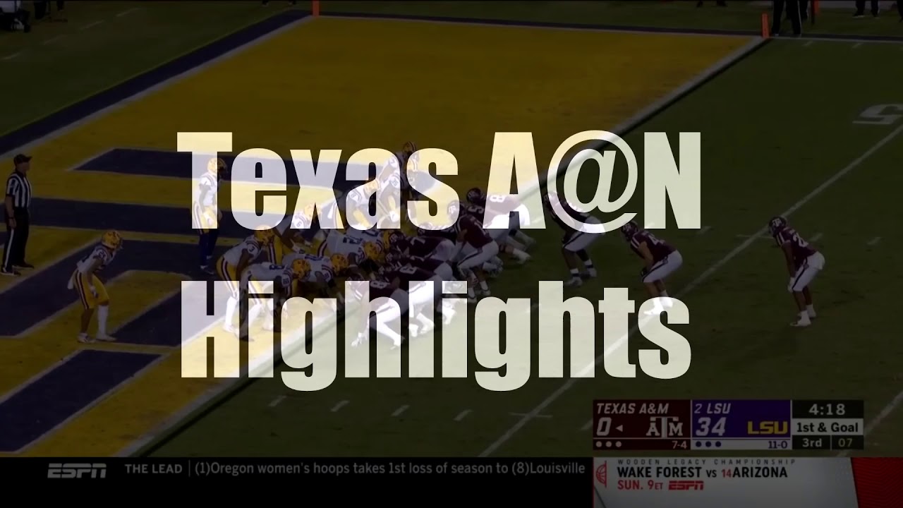 Texas A@M Highlights Vs LSU - YouTube