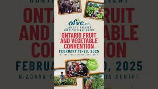 We're exhibiting at the Ontario Fruit \u0026 Vegetable Convention!