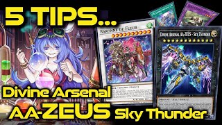 Yugioh 5 Tips about Playing or Facing Divine Arsenal AA-Zeus Sky Thunder