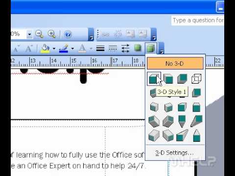 Microsoft Office Publisher 2003 Add or remove a 3D effect from a shape Microsoft Office Publisher 2003 Add or remove a 3D effect from a shape