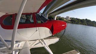 Glassy Canyon Landing in a Floatplane!