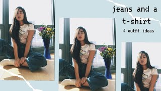 JEANS AND A T-SHIRT LOOKBOOK // 4 outfit ideas