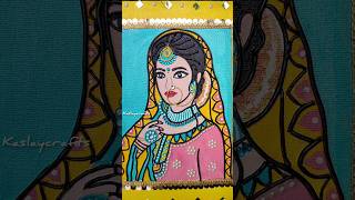 DIY Indian Royal Lady Canvas | Canvas Painting Ideas | Fevicryl Hobby Ideas India