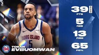 Tosan Evbuomwan Records Career-High 39 PTS In Long Island Nets Debut!