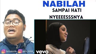GURU VOKAL REACT : Nabila Taqiyyah - Menghargai Kata Rindu (Official Lyric Video) | NYES SAMPAI HATI