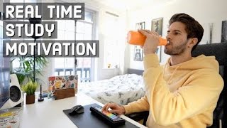REAL TIME study with me (no music): 6 HOUR Productive Pomodoro Session | KharmaMedic