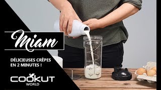 Réussir la recette des crepes ou pancakes en moins de 2 minutes ! - MIAM by Cookut