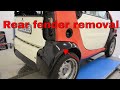 How to remove the rear fender Smart Fortwo