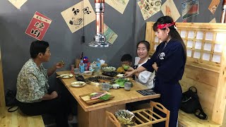 婆媳俩第一次吃日式烤肉，169元的套餐，肉菜真少，婆婆发愁吃不饱 | Mother-in-law eats Japanese barbecue for the first time