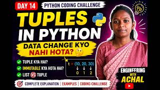 Tuples in Python Explained in Hindi | Python Tutorial for Beginners | Day 14 Python Coding Challenge