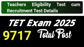 Teacher Eligibility Test Cum Requirements // TET Exam 2025