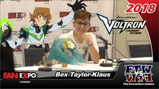 Bex Taylor-Klaus (Voltron: Legendary Defender) Fan Expo Canada 2018 Full Panel