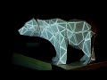 光雕裝置藝術 北極熊 projection mapping bear stemeducation