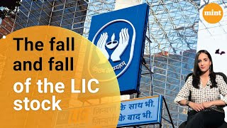 In a minute: The fall \u0026 fall of LIC stock price