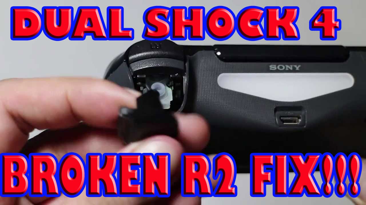 DUAL SHOCK 4 R2 BUTTON REPLACEMENT! BROKEN CONTROLLER FIX! - YouTube