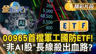 00965首檔軍工國防ETF！＂非AI股＂長線殺出血路？｜金臨天下 20241127