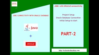 JDBC Connectivity with Oracle| Part-2 | Project Setup