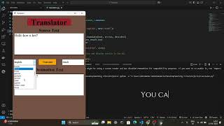 Translator Application | Python Project | GUI | API | Software Development