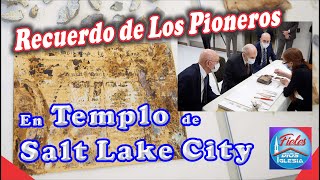 RECUERDOS DE LOS PIONEROS ENCONTRADOS  EN EL TEMPLO DE SALT LAKE CITY