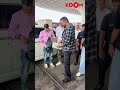 sanjay dutt gestures to the paps when they say love you baba at the airport sanjaydutt shorts