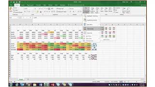 Excel Training Adv. #5 Sparklines & Conditional Formatting