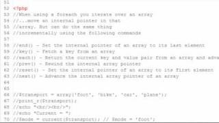 PHP Programming 23 Continue, Break, and Array Pointers