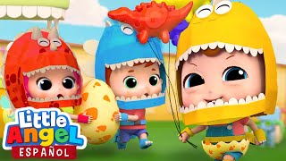 ¡Fiesta y Piñata de Dinosaurios! 🦖🦕 | Canciones Infantiles de Bebé Juan | Little Angel Español