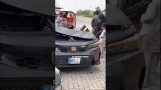 Honda Civic Rs Turbo Destroyed 😱| Horrible Accident Pakistan