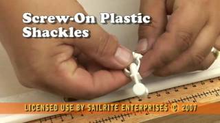 Plastic Screw On Shackles - No Grommet Required Type