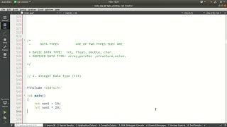 1 Integer Data Type int