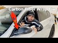 Gloss Carbon Fiber Mirrors Wrap - How to wrap your mirrors BMW E90 3SERIES | ebay