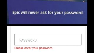 Epic Games Never Asks For Your Password