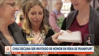 Gobierno de Chile declinó la invitación de la Feria del Libro de Frankfurt