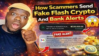 How Scammers Send Fake Flash Crypto And Bank Alert.