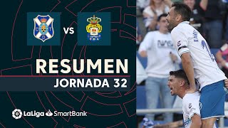 Resumen de CD Tenerife vs UD Las Palmas (4-1)