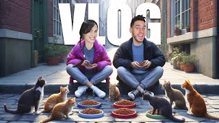 ALIMENTAMOS A GATOS CALLEJEROS Y NOS VAMOS A GENOVA ! Vlog