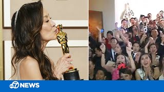 Loud cheers from Bay Area Asian community as Michelle Yeoh makes Oscars history