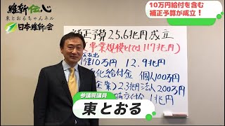 2020.04.30　補正予算の可決について　参議院議員 東徹(日本維新の会)