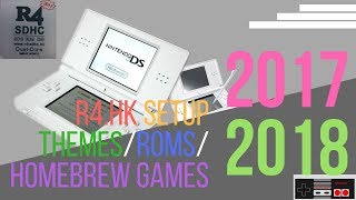 R4 SDHC Dual Core .hk 2017 2018 Setup/ Themes/ Homebrew Games